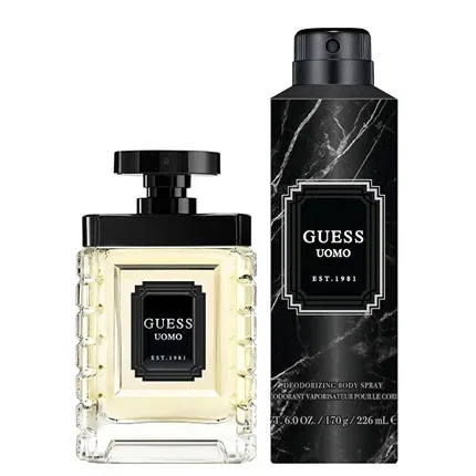 Туалетная вода Guess Uomo, 50 мл и дезодорант-спрей 226 мл