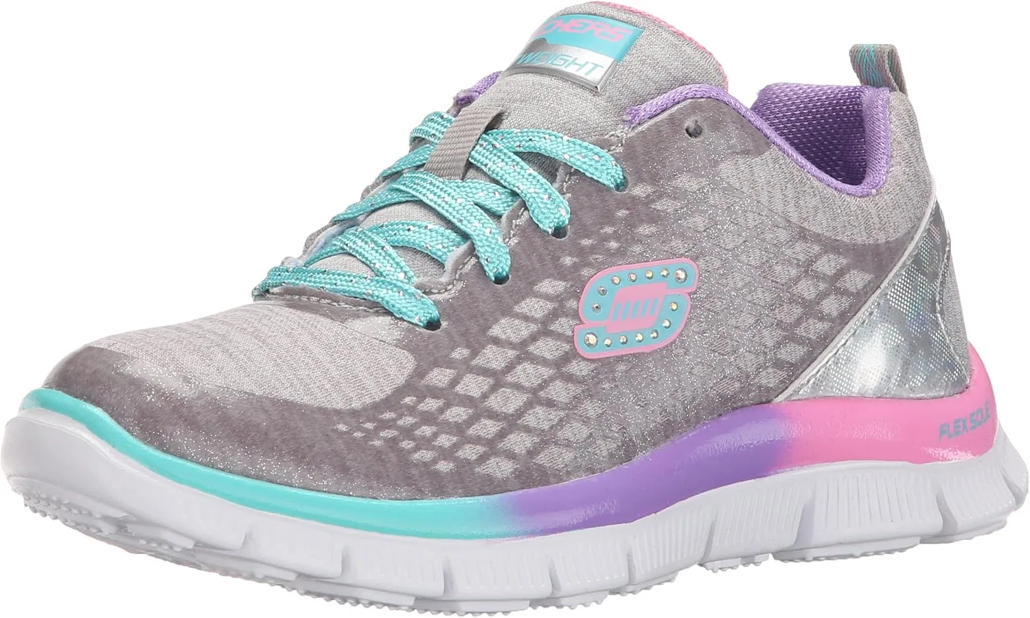 Детские кроссовки для девочек Skech Appeal Skechers, Silver/Multi