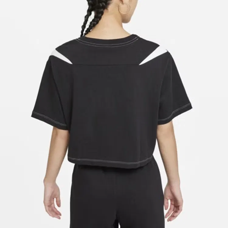 Футболка с принтом Sportswear SWSH GX MOD CROP SS T Nike, черный — фото 4