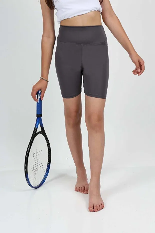 Детские леггинсы для девочек с высокой талией Erdem Kids, Anthracite