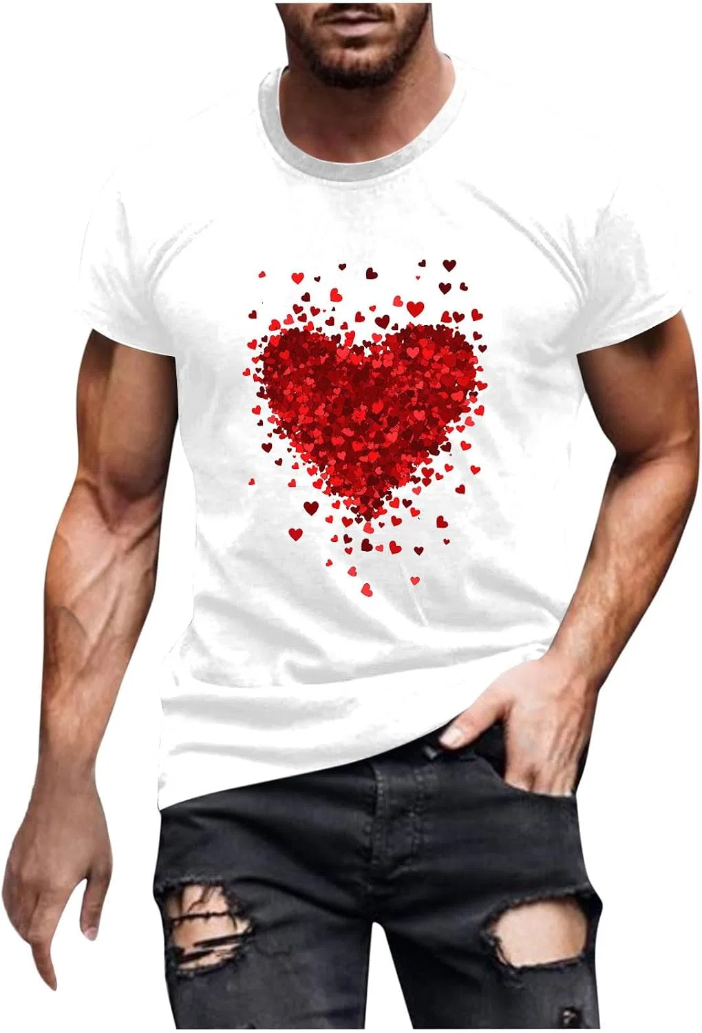 Футболка с графическим принтом Love, White
