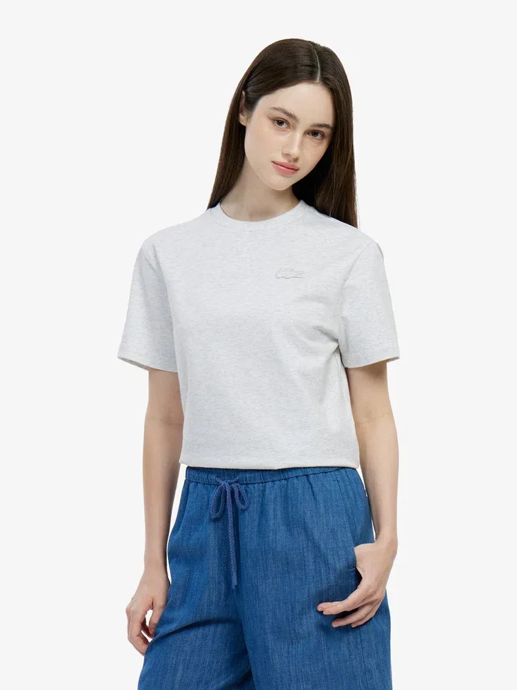 Футболка LACOSTE Big Croc, Gray Antique Silver