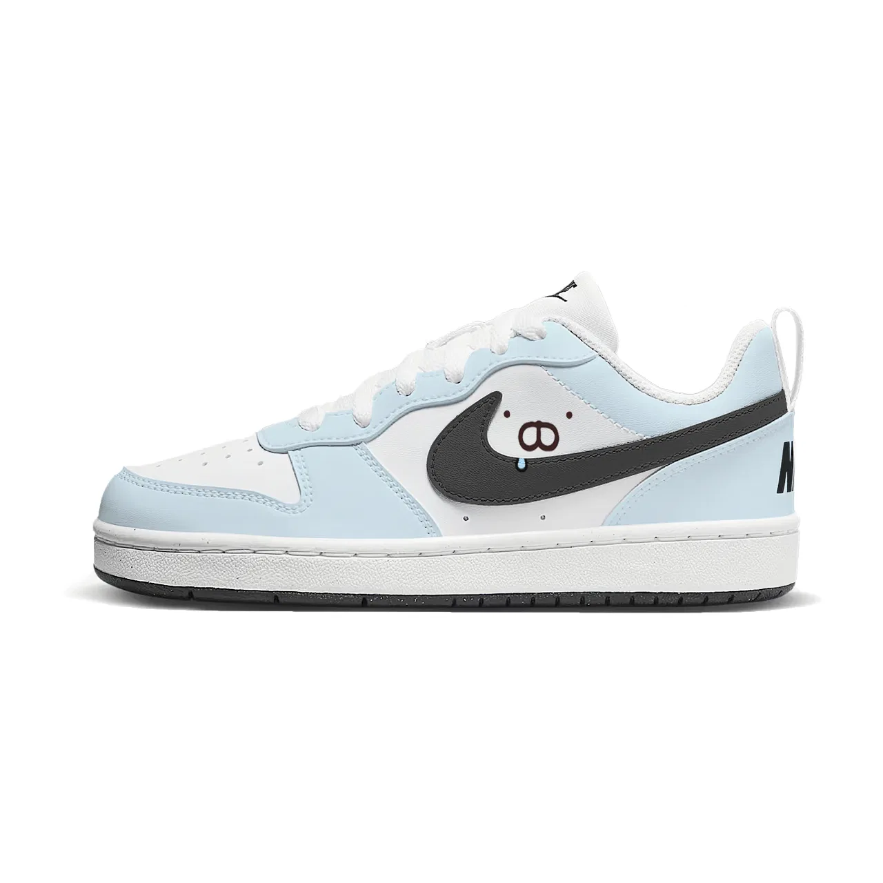 Детские кеды для скейтбординга с рисунком, Blue White, Nike