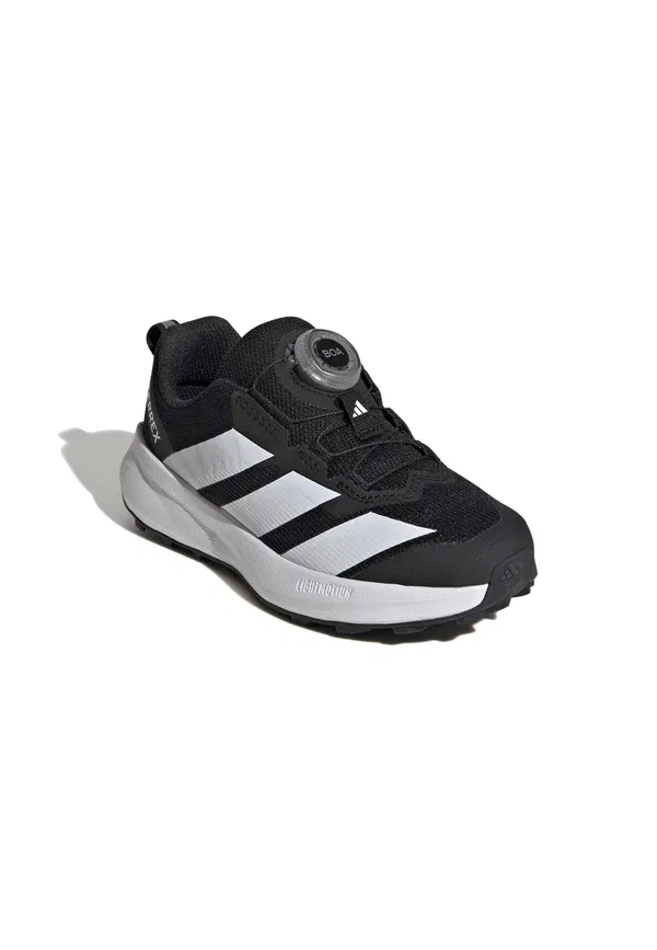 Кроссовки Agravic унисекс для бега по неровным поверхностям Adidas Terrex, белый/черный/оранжевый — фото 2
