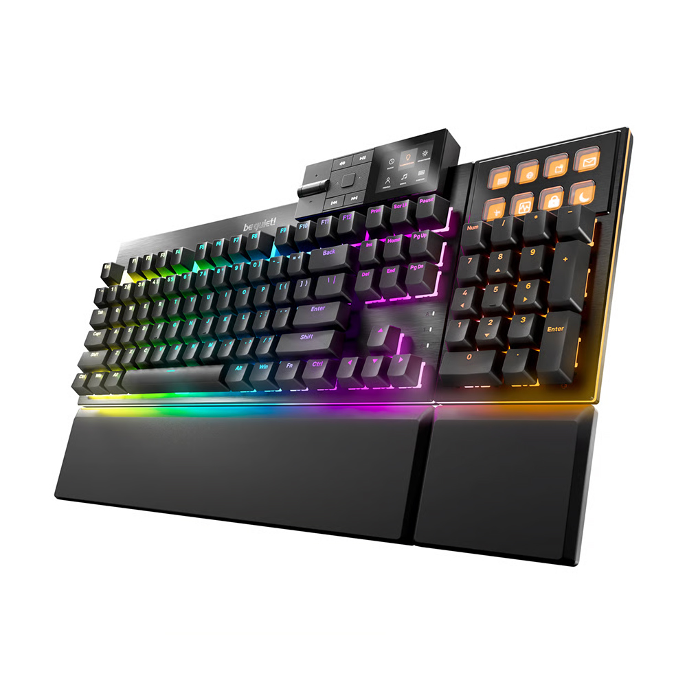 

Модульная клавиатура be quiet! DARK MOUNT Silent Tactile (клавиатура + мультимедийная консоль), черный