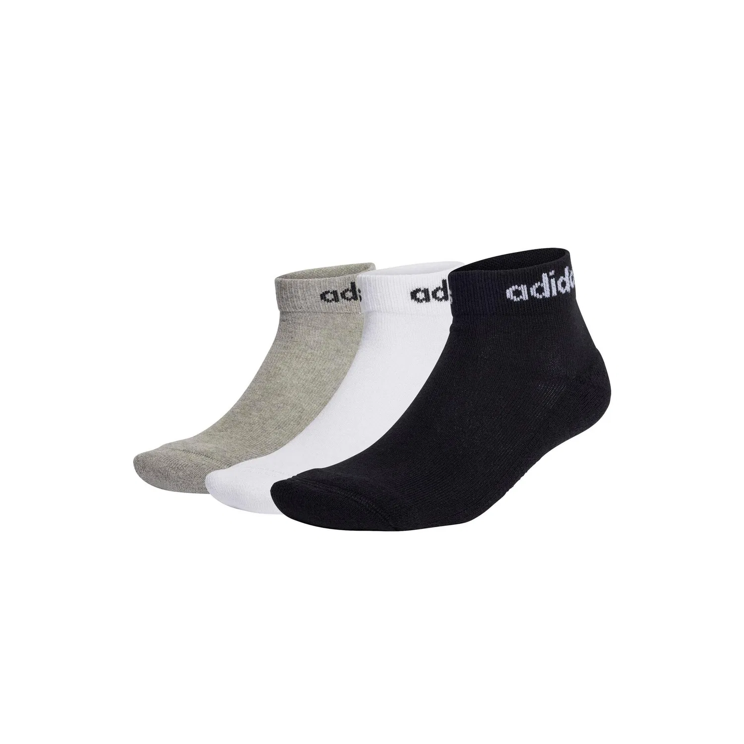 Мужские короткие носки с амортизацией Adidas Originals, Black/Gray/White