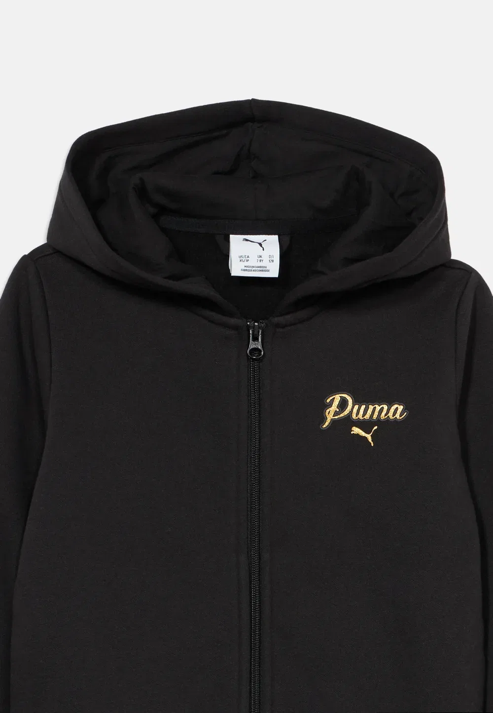 Универсальный спортивный костюм с блестками и надписью Puma, Black — фото 4