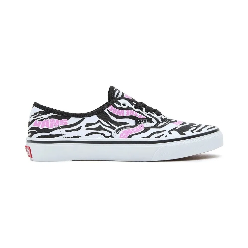 Детские кроссовки с принтом зебры Authentic Zebra Vans