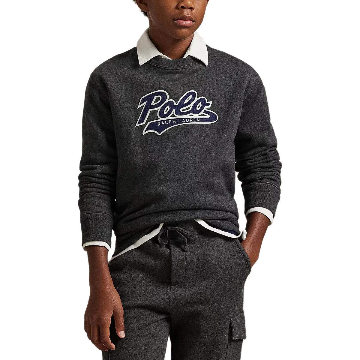 Детская толстовка FW25 Polo Ralph Lauren, серый — фото 3