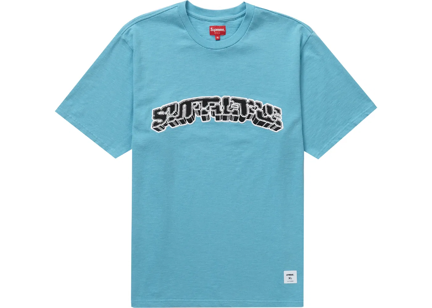 Мужская футболка Supreme Block Arc S/S Top, Bright Blue