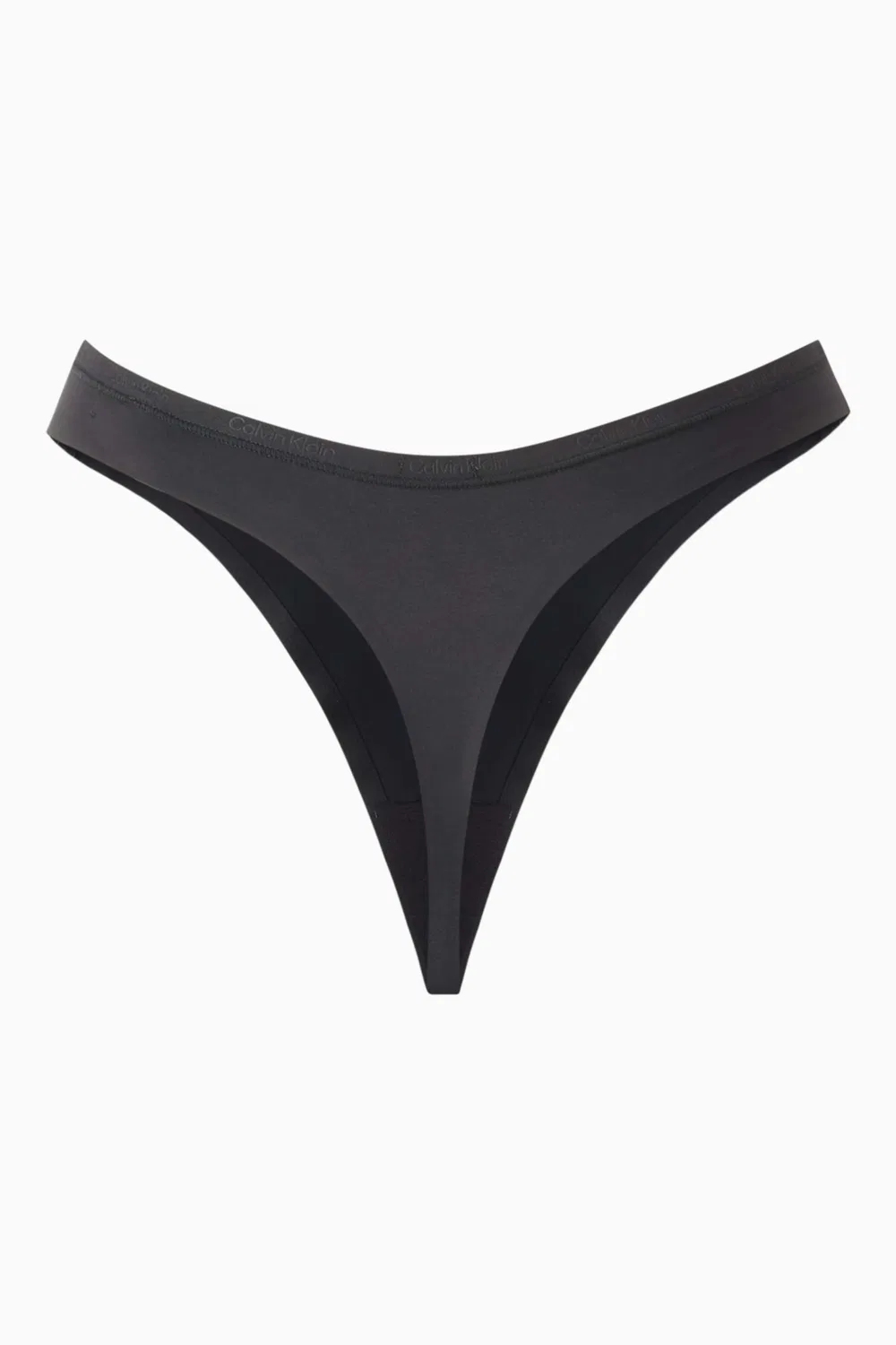 Трусы-танга черные Calvin Klein, черный — фото 2