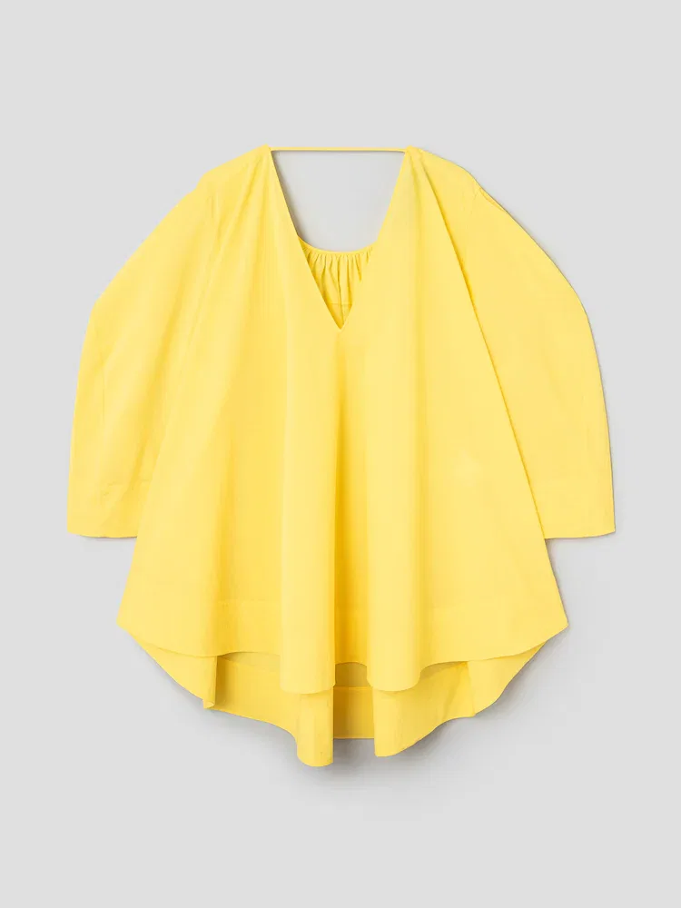 Платье-туника с V-образным вырезом La Robe Paysan JACQUEMUS, Yellow