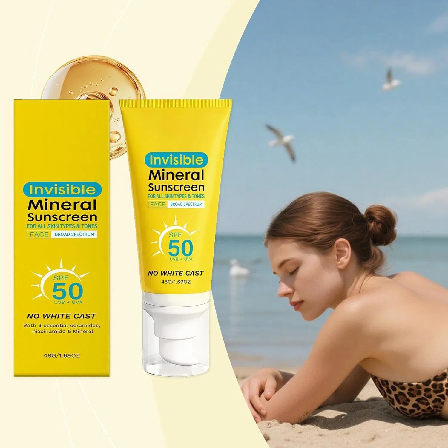 Солнцезащитный крем SPF 50, 48 г Generisch