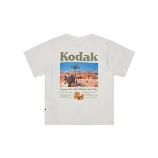 Футболка с графическим принтом, Kodak Kids, светло-серый — фото 3