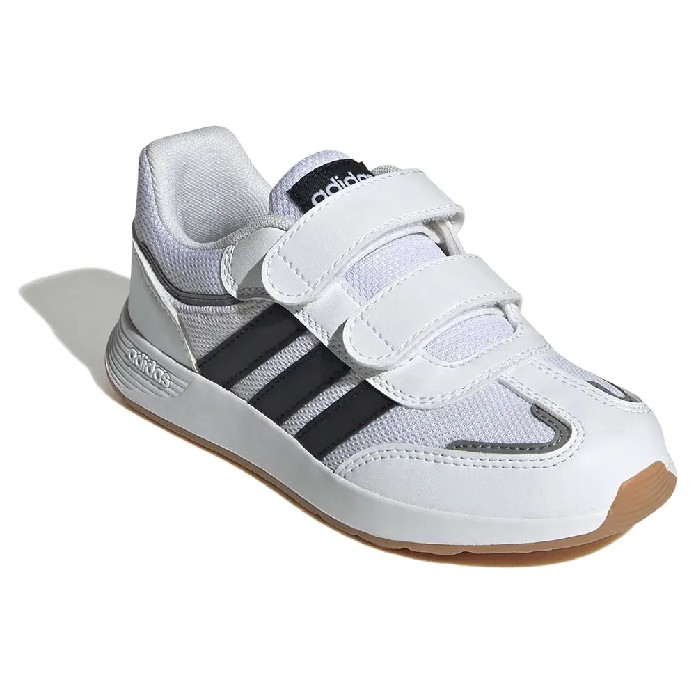 Детские кроссовки для девочек с липучками Tensaur Switch Adidas, White — фото 4