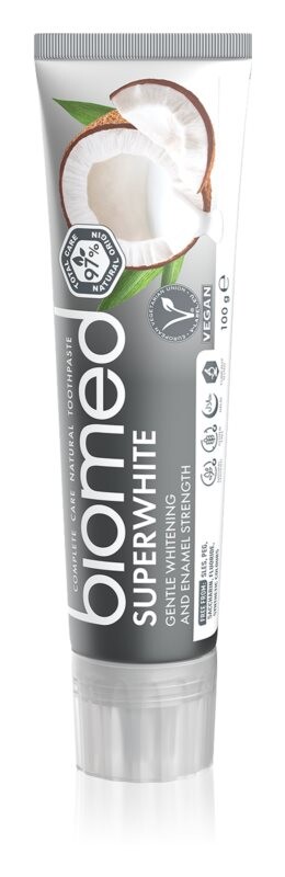 

Укрепляющая зубная паста с кокосовым маслом. Splat Biomed Superwhite