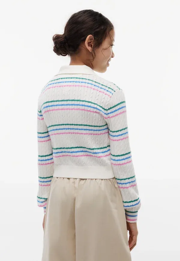 Кардиган шерстяной Cardigan Tommy Hilfiger, ivory, слоновая кость — фото 3