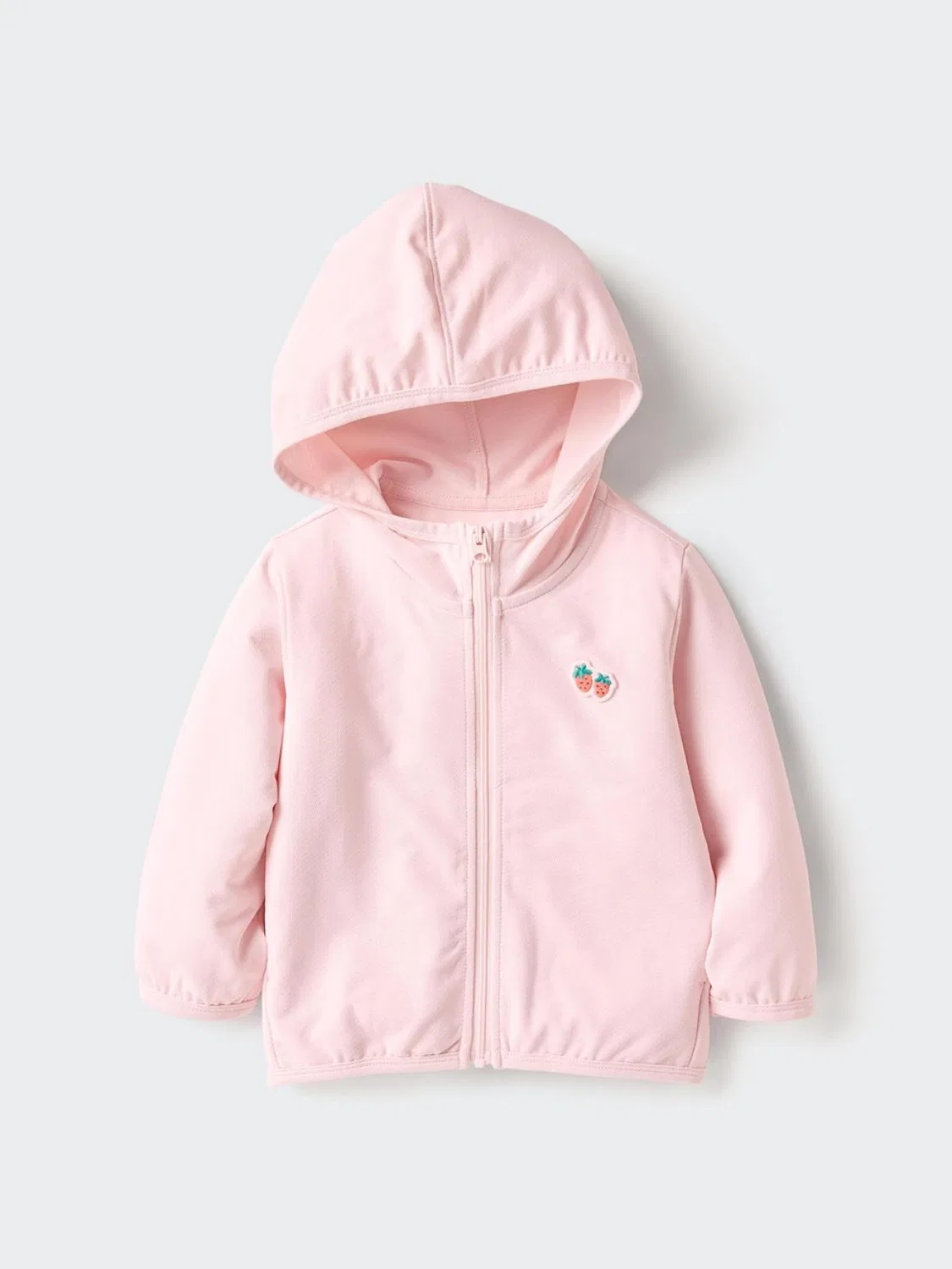 Кардиган с капюшоном и защитой от ультрафиолета из сетчатого материала Uniqlo, розовый