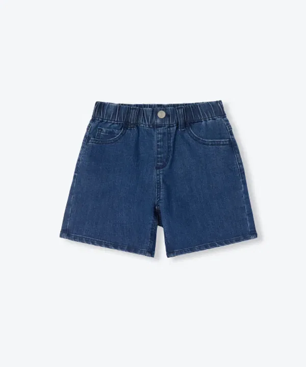 Шорты джинсовые мини с эластичным поясом, Musinsa Standard Kids, Deep Indigo