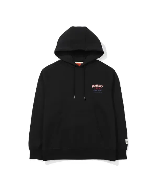 Худи с капюшоном, Western, Superdry, черный
