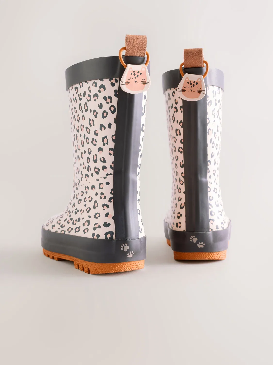 Сапоги резиновые, принт леопардовый, Neutral Leopard Wellies Next, нейтральный леопардовый — фото 3