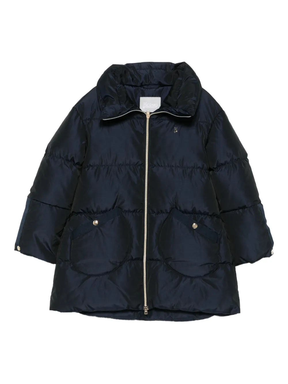 

Стеганое пальто Herno Kids, синий
