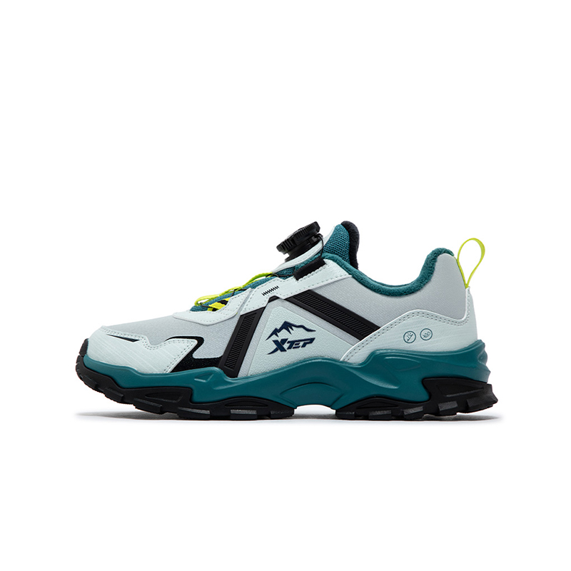 

XTEP Противоскользящие и износостойкие детские хлопковые кроссовки Adiantum Grey Flying Spring Green Kids'
