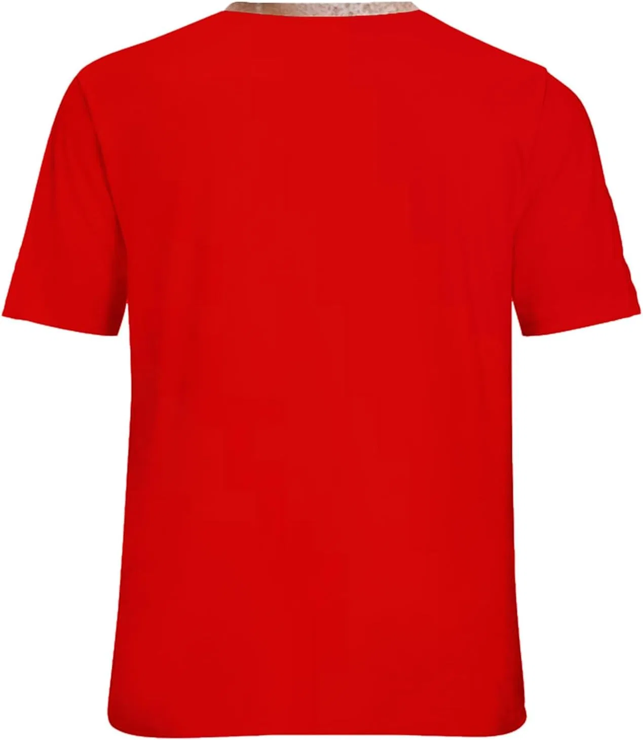 Мужская футболка с графическим принтом Oversized, Red — фото 4