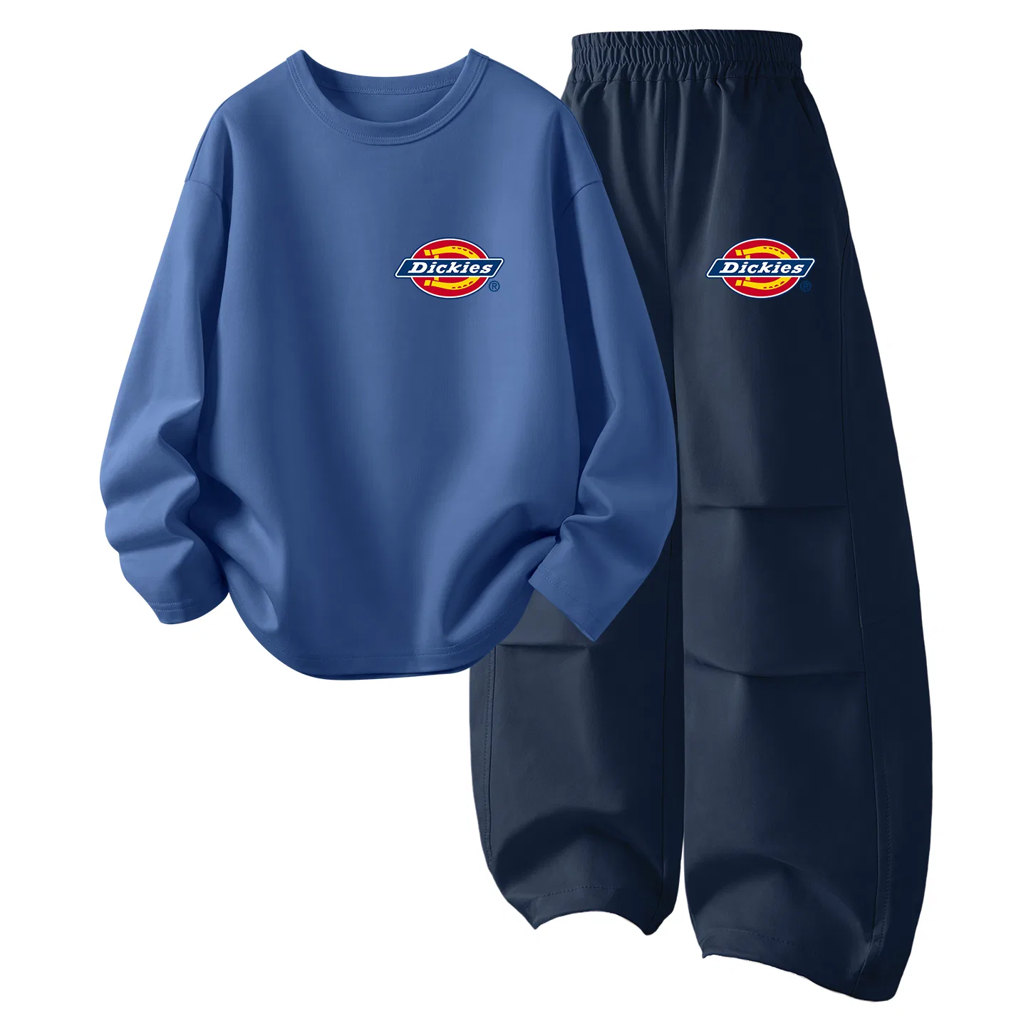 Детский комплект спортивной одежды с принтом Dickies, Standard Thick K Gray Blue+Silicone Standard K Khaki — фото 3