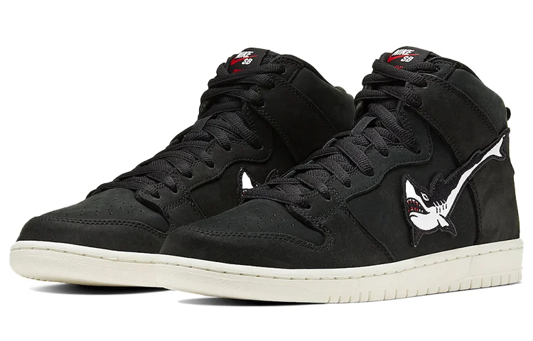 Кроссовки Nike Dunk SB High, черный/белый — фото 3