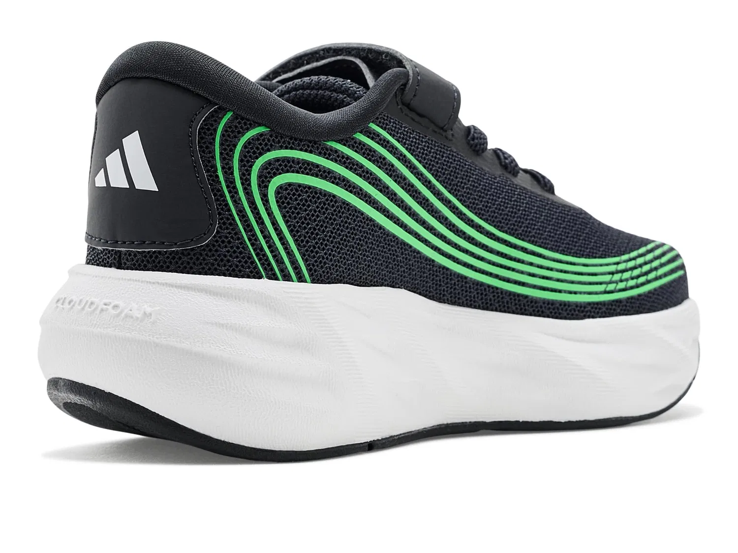 Детские кроссовки Galaxy 8 Adidas Kids, Night Grey/Tech Grey Metallic/Screaming Green — фото 4
