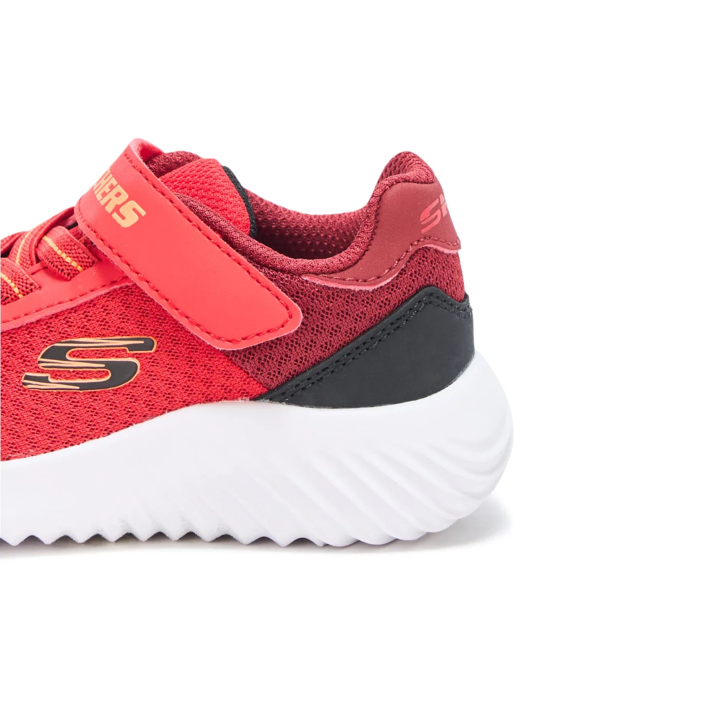 Детские кроссовки для мальчиков с липучкой Bounder Trekzic Skechers, Red Black White — фото 4