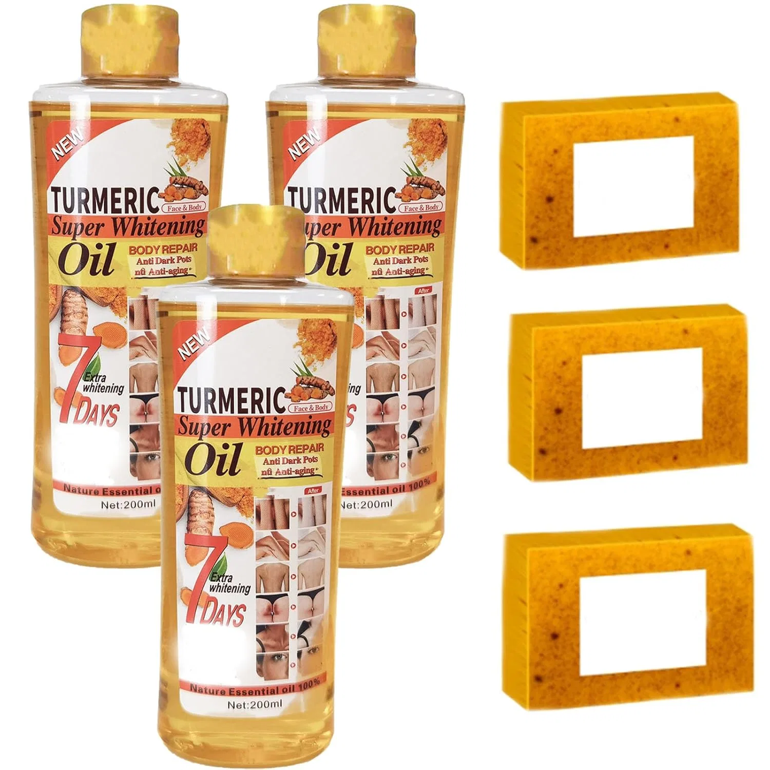 Масло для лица и тела Turmeric Oil, 200 мл Generisch
