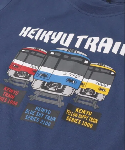 Детская футболка с принтом Keikyu Train Model Purple hungry heart — фото 4