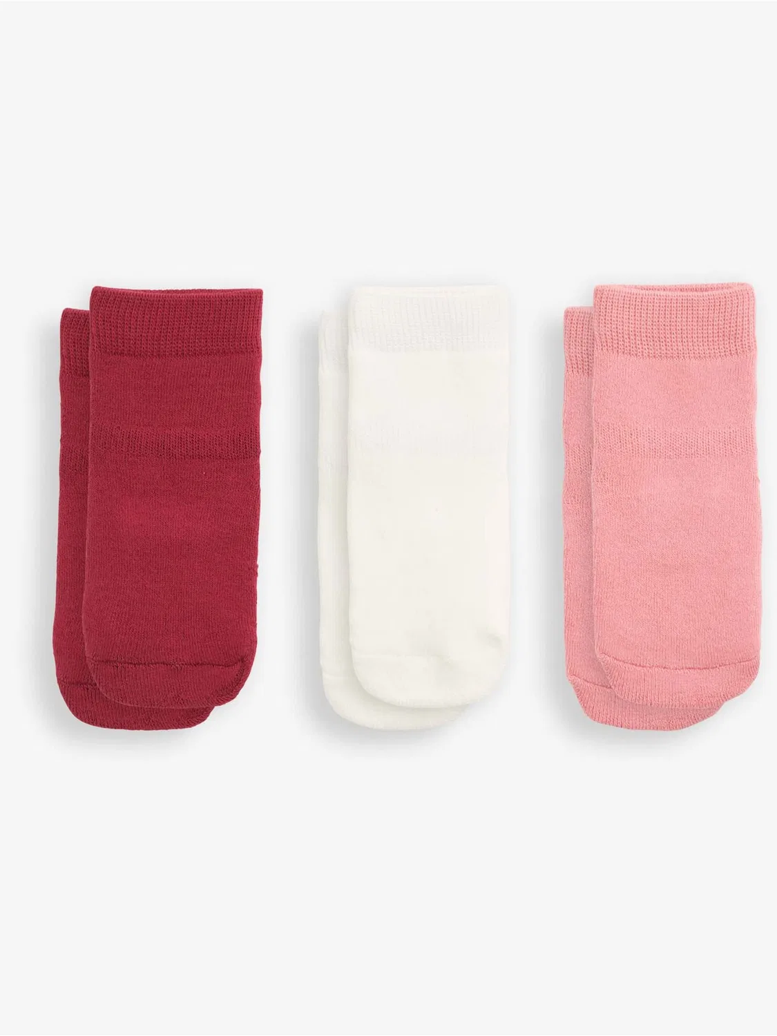 Носки JoJo Maman Bébé Extra Thick, 3 пары, ягодно-розовый — фото 2