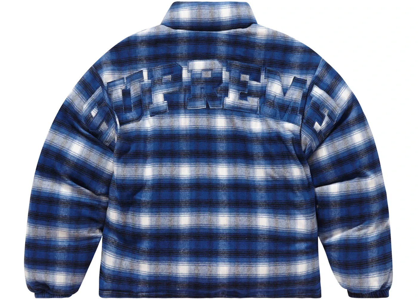Мужская куртка-пуховик двусторонняя фланелевая Supreme Jacket, Grey — фото 2