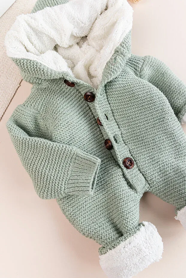 Детский комбинезон для девочек с длинным рукавом Babymod, Green — фото 4