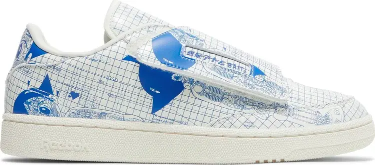 

Кроссовки bait x astro boy x club c stomper 'blueprint' Reebok, белый