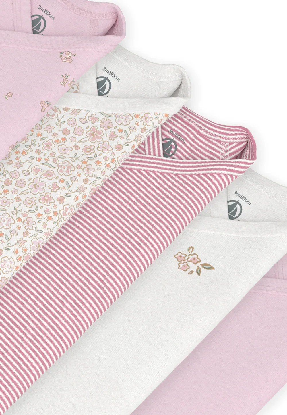 4 кубика - тело Petit Bateau, White Multicolor — фото 3