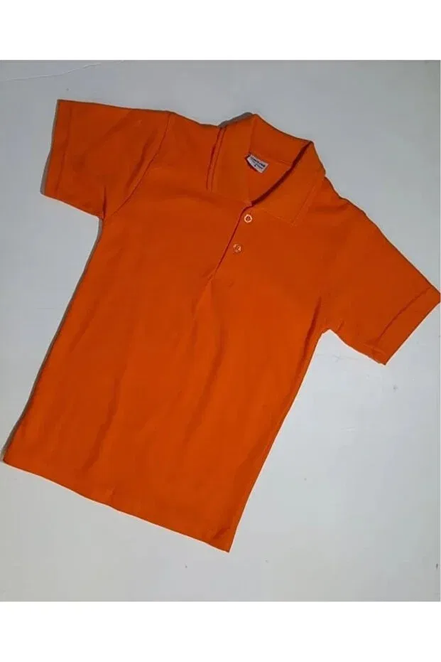 Детская футболка для мальчиков с воротником Şımarık, Orange