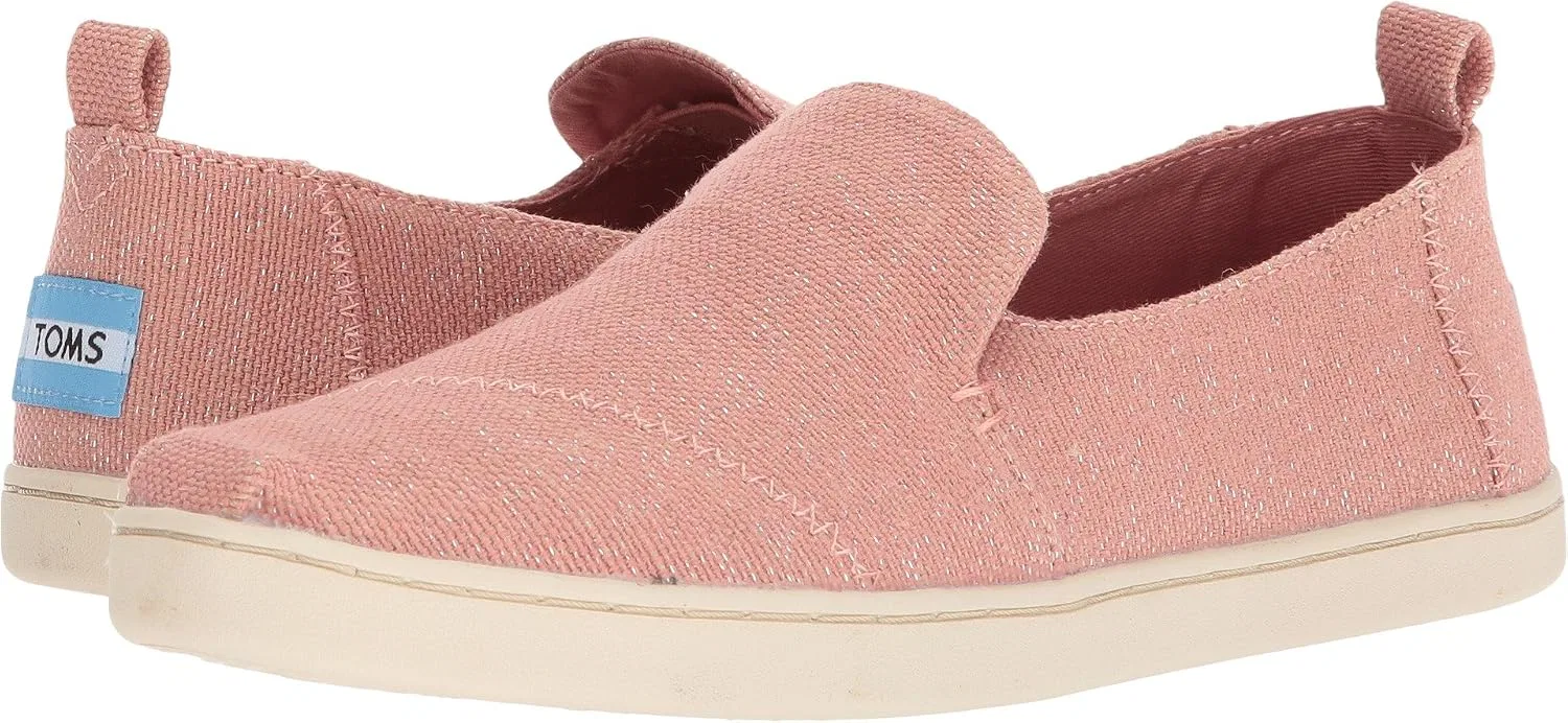 Детские лоферы для девочек TOMS, Black Zebra Shimmer