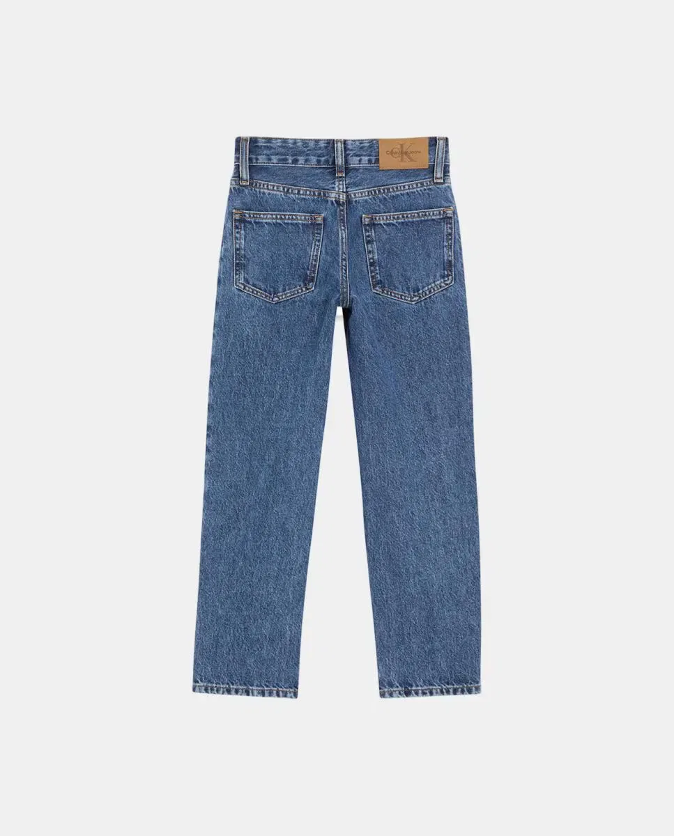 Детские джинсы для мальчиков с посадкой dad fit Calvin Klein, Azul — фото 2