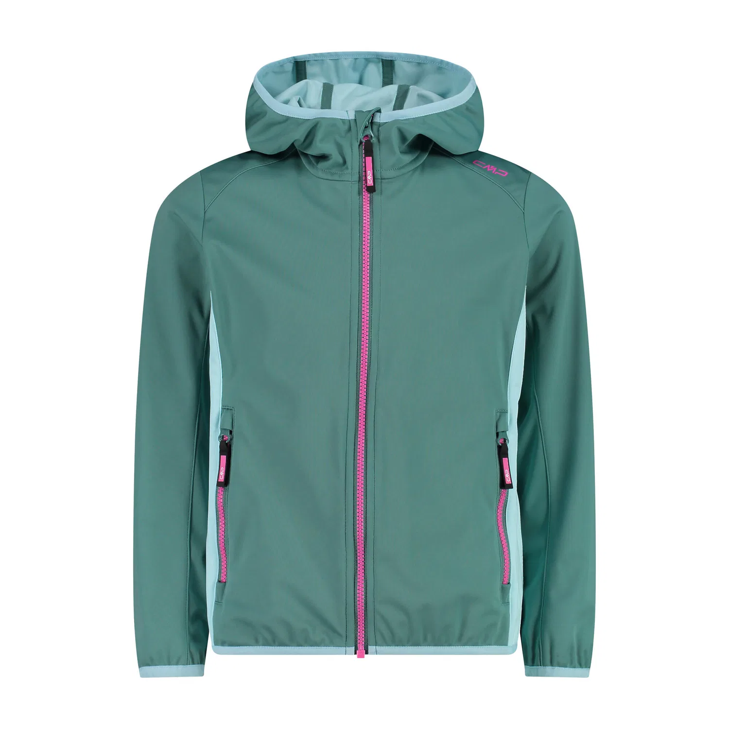 Детская ветрозащитная куртка Girl Jacket Fix Hood Cmp, Turkis Pastellblau