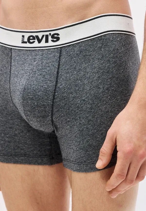 Мужские трусы-боксеры, комплект из 2 штук Levi'S, черный/темно-серый — фото 4