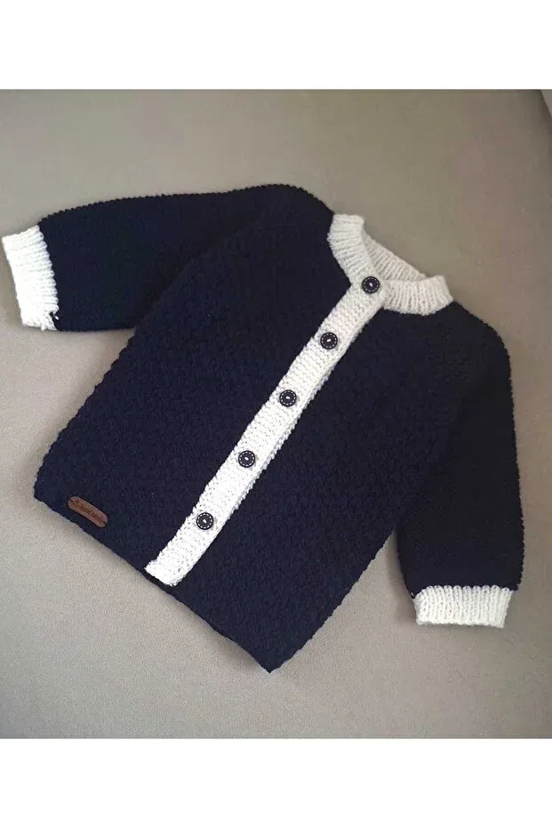 Детский кардиган с воротником Питер Пэн Minohouse, Navy Blue