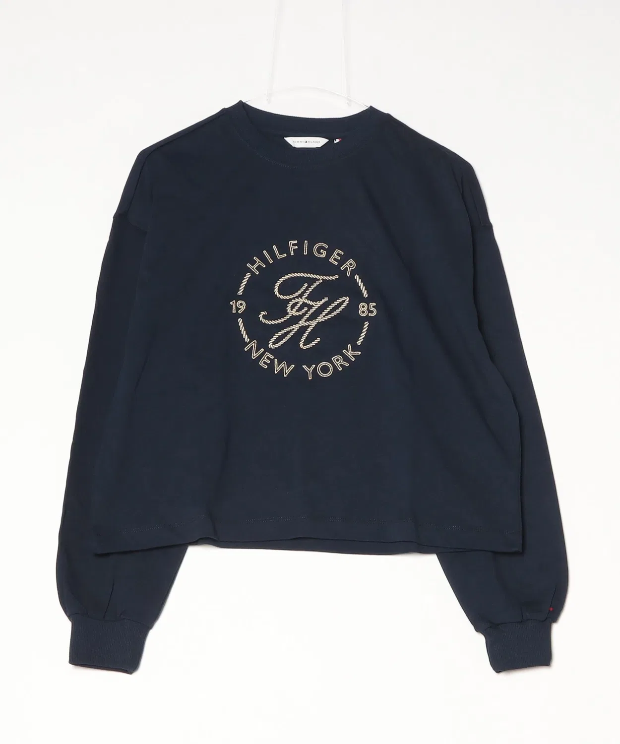 Женская футболка с длинным рукавомс принтом Roundel TOMMY HILFIGER, Navy