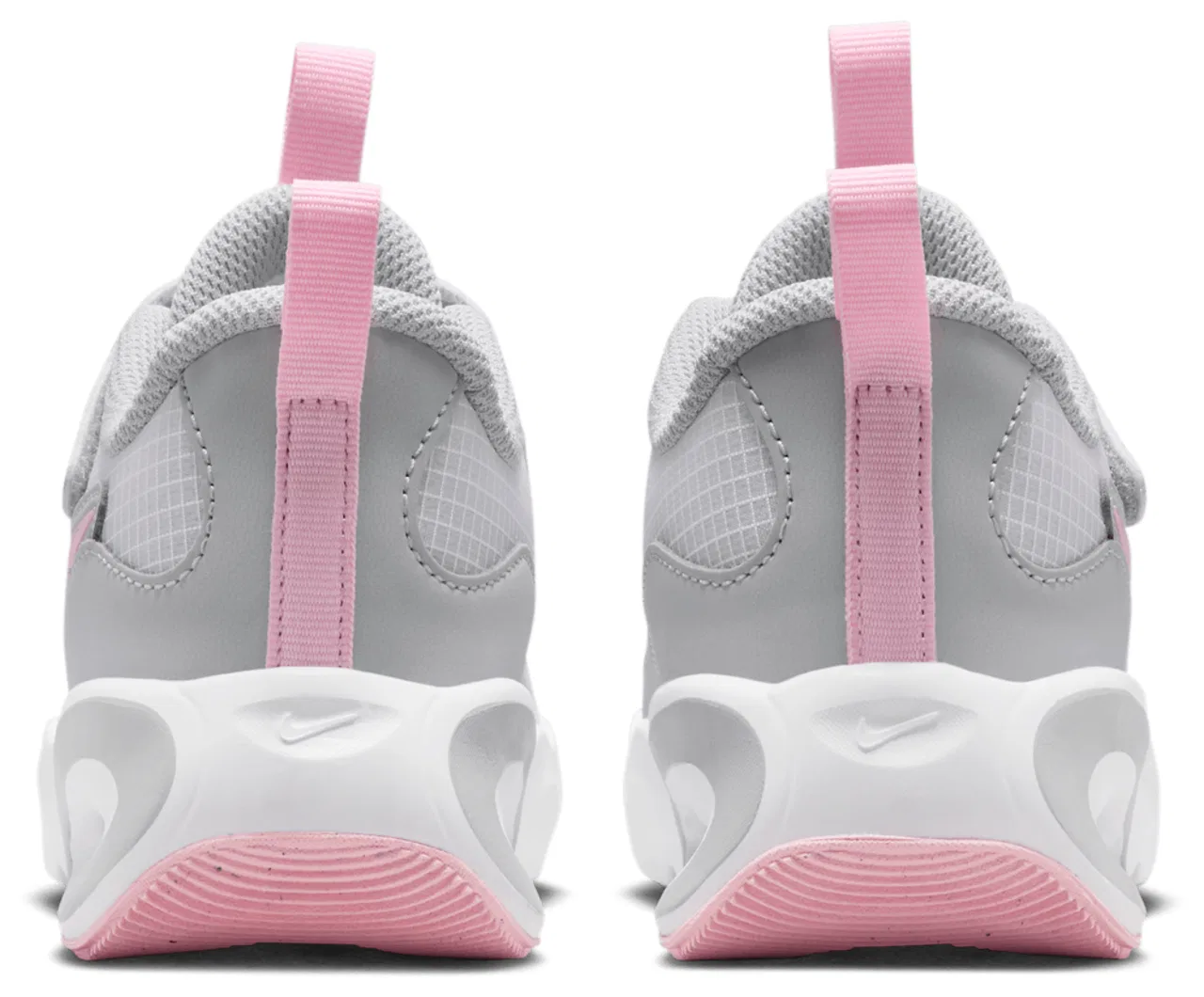 Кроссовки для мальчиков Air Max Nova Nike, цвет Wolf Grey/White/Medium Soft Pink — фото 3
