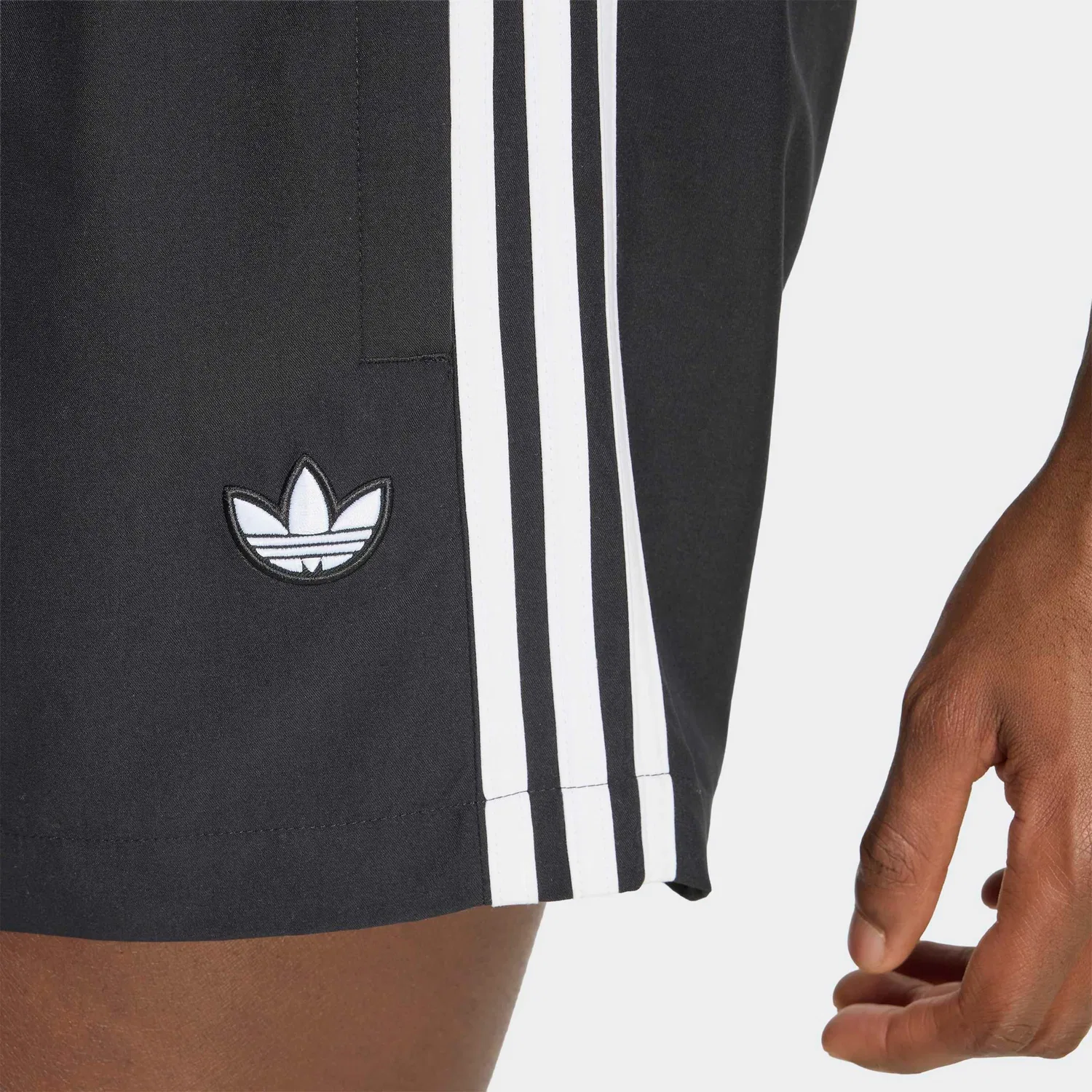 Мужские шорты с тремя полосками Adidas Originals, Black — фото 4