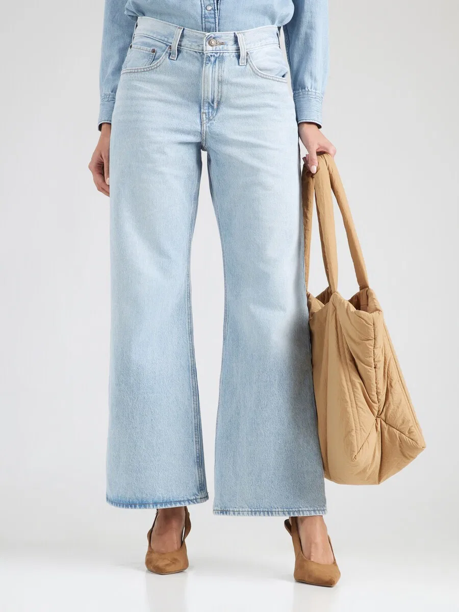 Джинсы LEVI'S Wide leg Jeans 'Middy Loose Boot Jeans' синего цвета — фото 3
