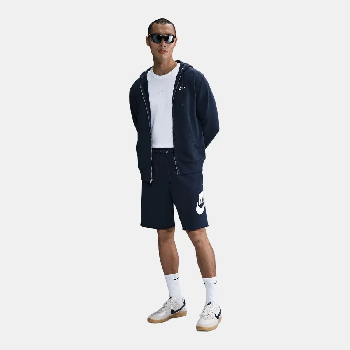 Мужские шорты из футера с принтом Club Alumni Ft Short Nike, Azul
